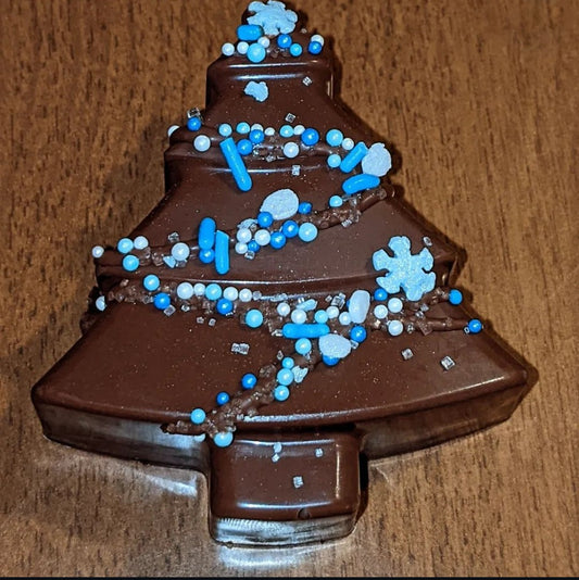 Chocolate Covered Marshmallow Christmas Trees