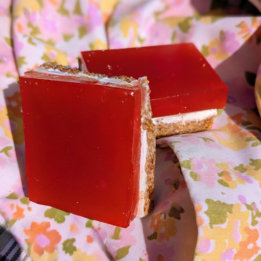 Strawberry Pretzel Salad Gummy Bar