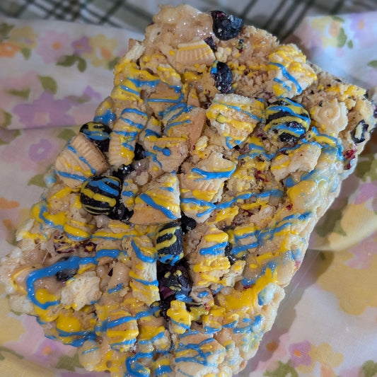 Lemon Blueberry Rice Crispy